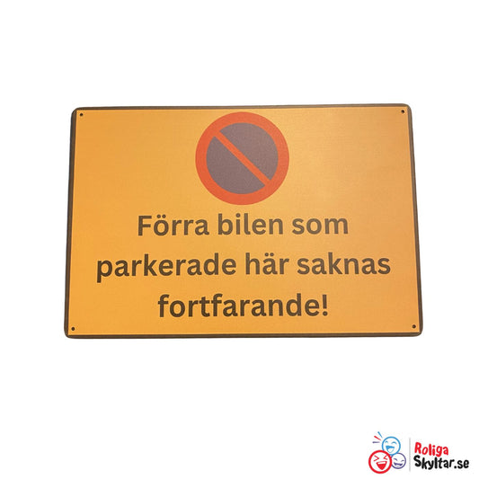 Förra bilen som parkerade här saknas fortfarande!